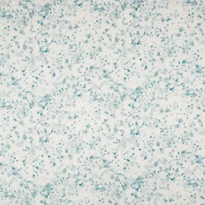 Doppelte Gaze Blumen Aquarelle Blau/Weiß Schnäppchen