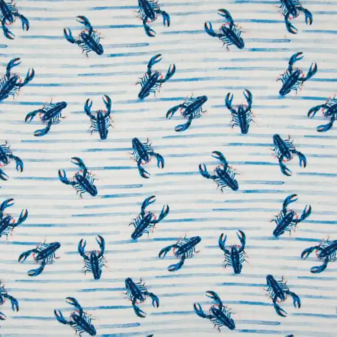 Doppelte Gaze Hummer Blau Billig