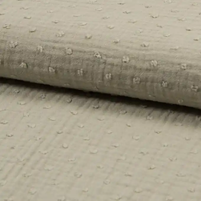 Garantierte Lieferung Doppelte Gaze Dobby Beige