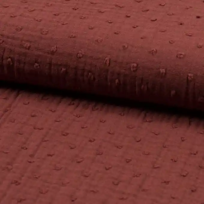 Doppelte Gaze Dobby Terrakotta Direkt Vom Hersteller