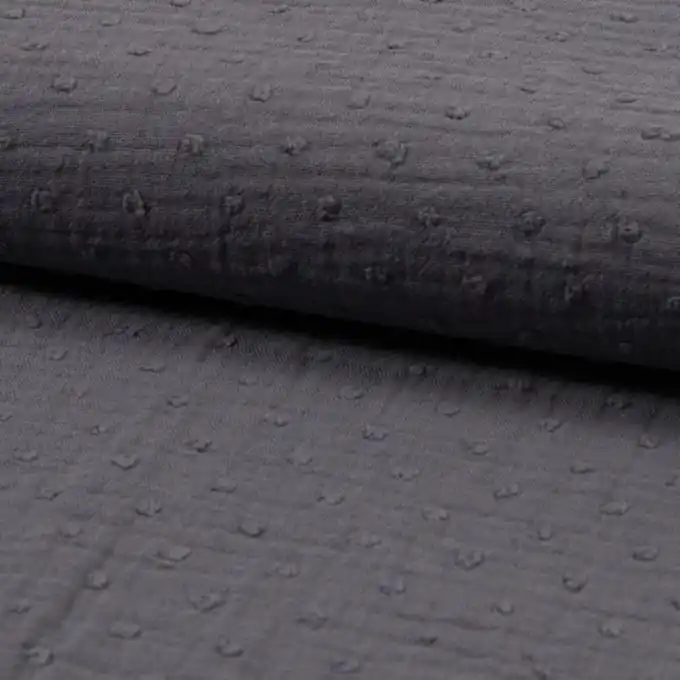 Musselin Dobby Dunkelgrau Ab Werk