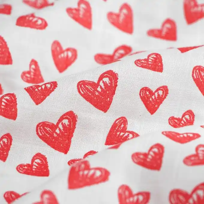 Jetzt Zugreifen Windelstoff Herzen Weiß