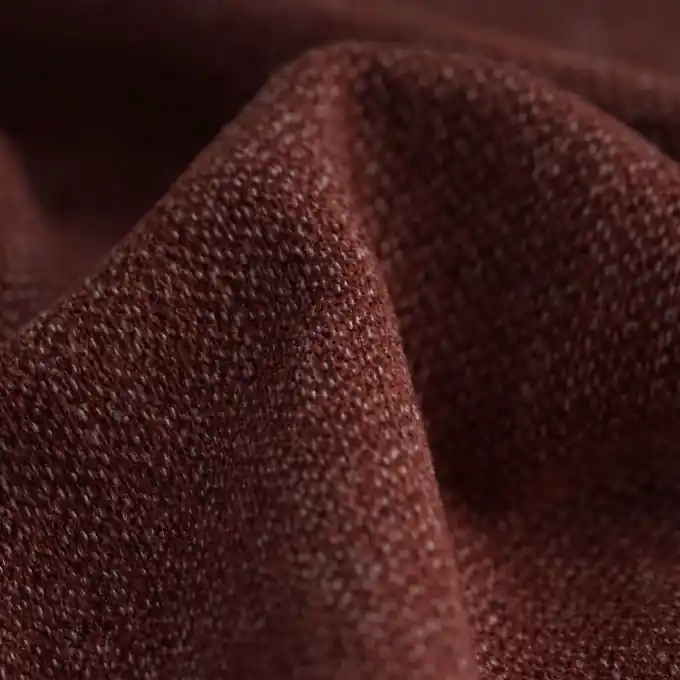 Samtstoff meliert Friday rot – Polsterstoff Bestpreis