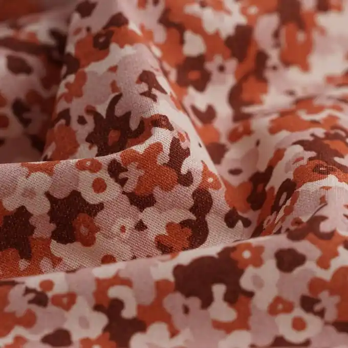 Preisreduziert Cretonne Tarnmuster Rosa/Rot