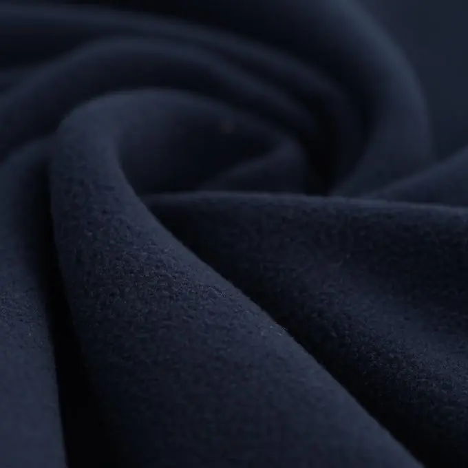 Nur Für Kurze Zeit Fleece Polyester recycelt Marineblau
