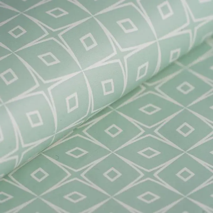 Kostenloser Rückversand Wachstuch Clara Seegrün