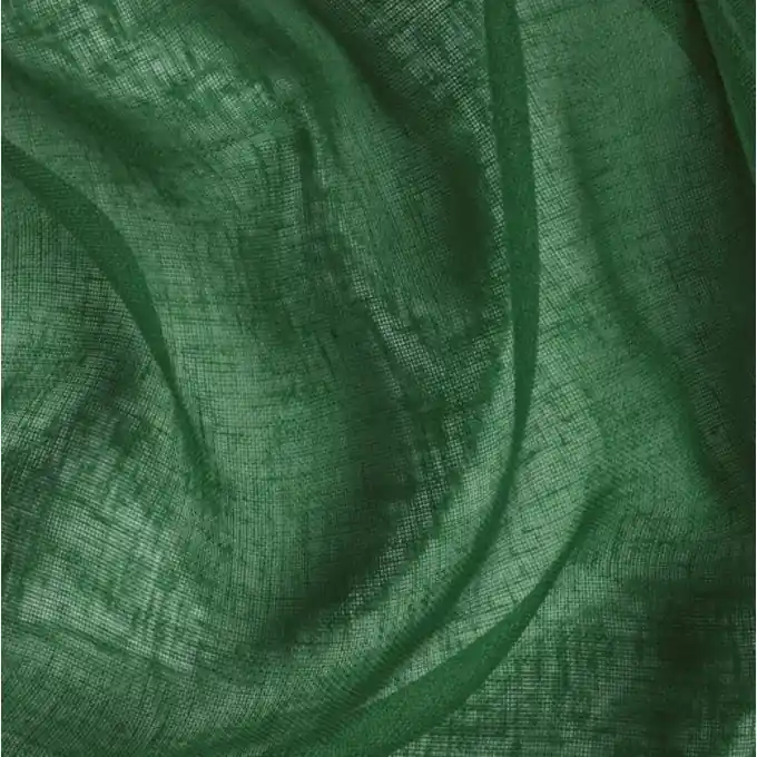 Jetzt Zugreifen Vorhangsstoff Taft Leinenoptik Tannengrün