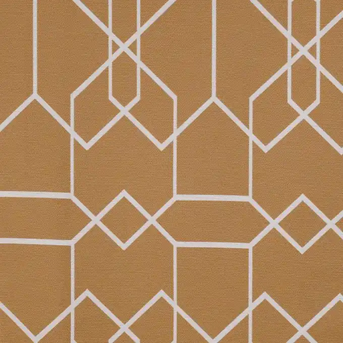 Jacquard Senfgelb Waben Ecru 300cm Top-Preis