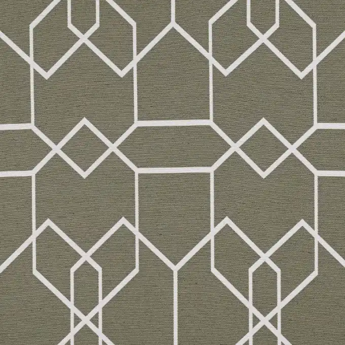 Echt Jacquard Khaki Waben Ecru 300cm