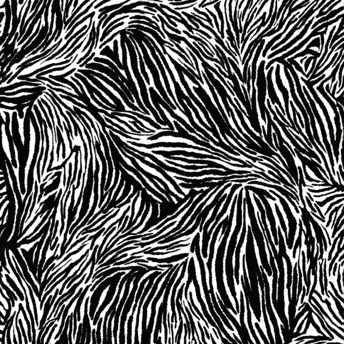 Jetzt Zugreifen Popeline Viskose Zebra Weiß/Schwarz