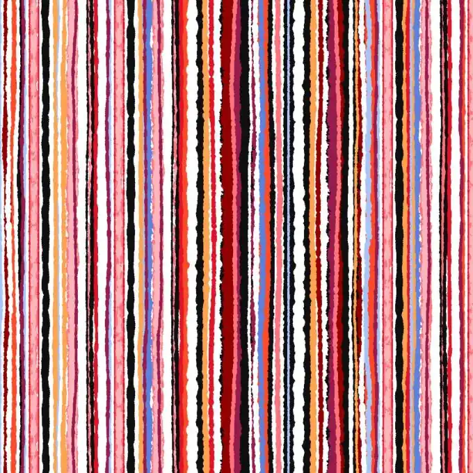 Angebot Popeline Viskose Streifen Rosa/Bunt