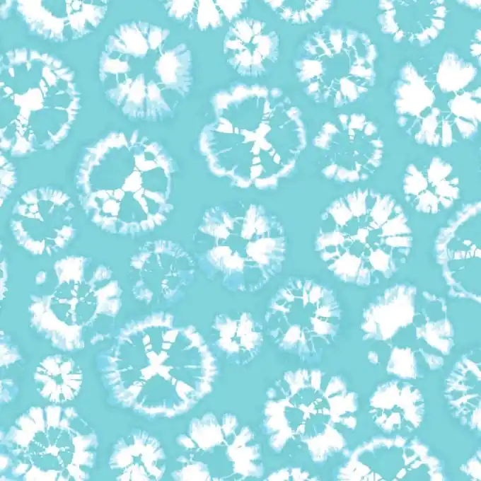 Popeline Viskose Tie and Dye – Türkis Neu Im Sortiment