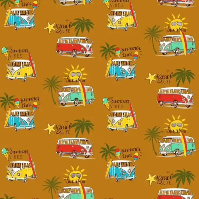 Popeline Baumwolle Vans Ocker Knallerangebot