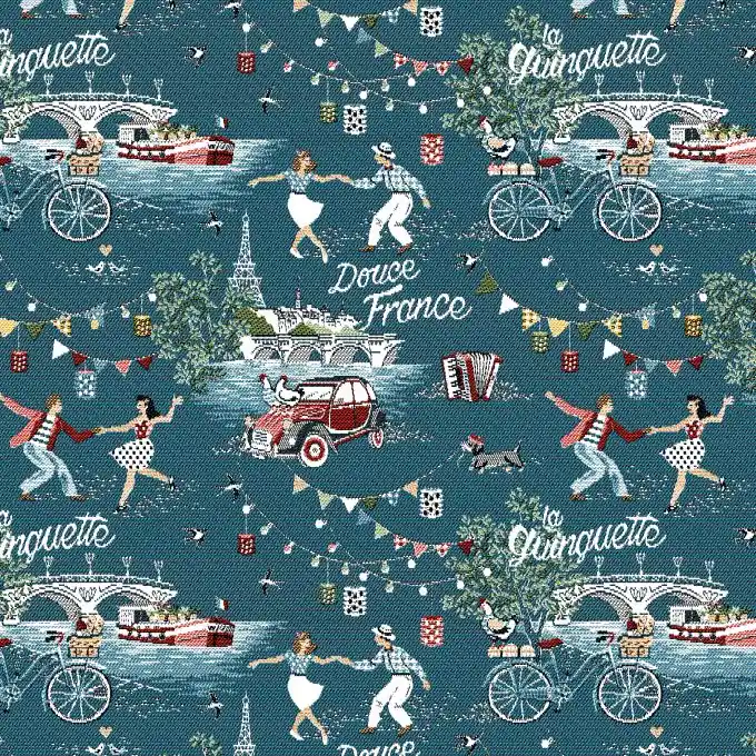 Jacquard Douce France Blau Limited Edition