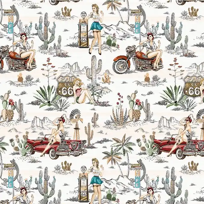 Jacquard Dorothy Wüste Weiß Finale Aktion