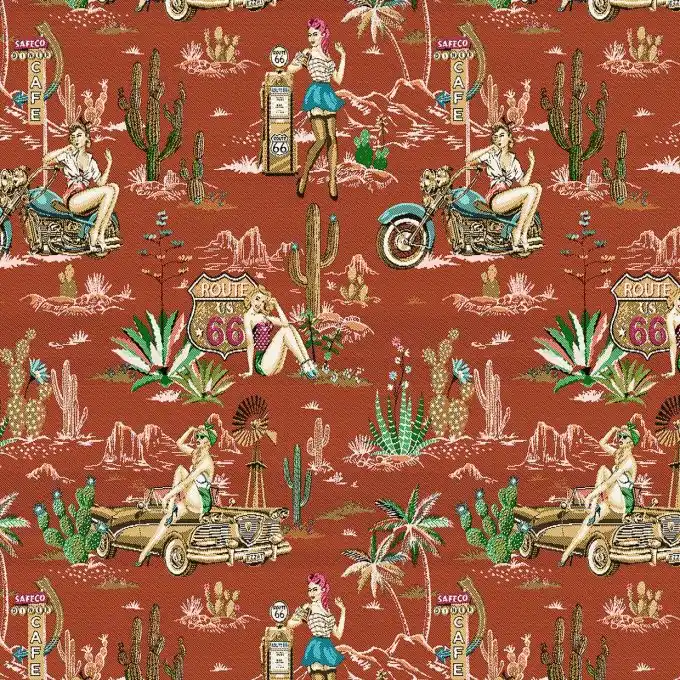 Jacquard Dorothy Wüste Terrakotta Sichere Zahlung