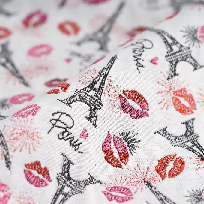 Jacquard Love Paris weiß Knallerangebot