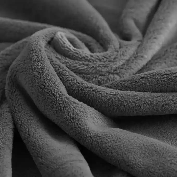 Fleecestoff dunkelgrau Begrenztes Angebot