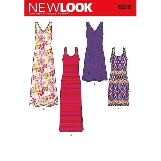 Newlook Sommerkleid für Frauen – Größen 38-50, dehnbare Jersey-Stoffe, mittlere Schwierigkeit Geld-Zurück-Garantie