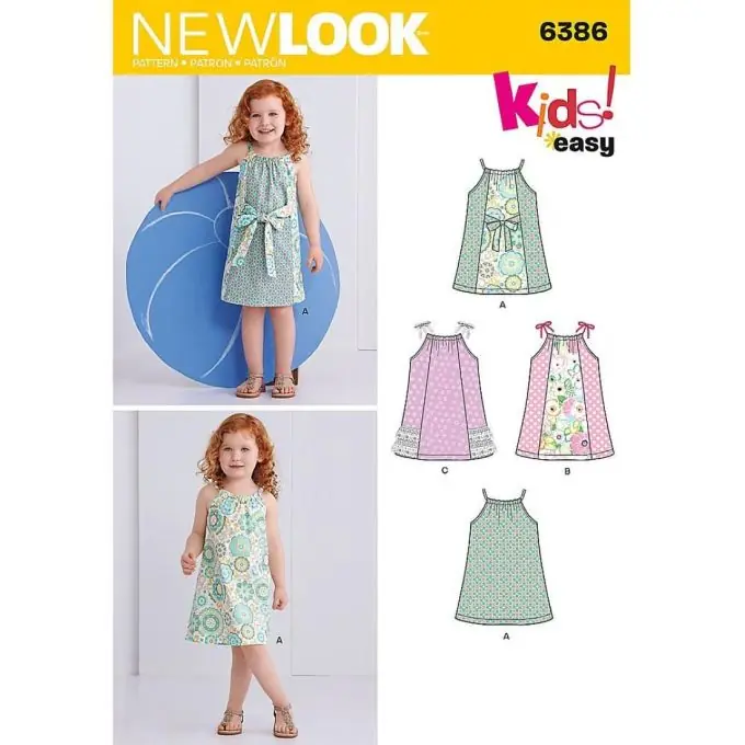 Gratis Versand New look Schnittmuster 6386 Kleid Mädchen ENG/FR/ES