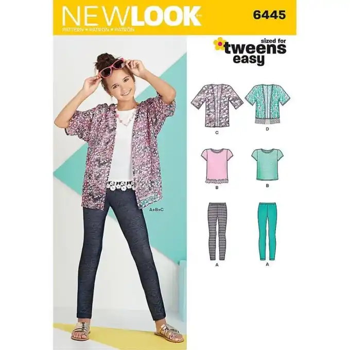 New Look 6445 Mädchen-Set Schnittmuster Sale