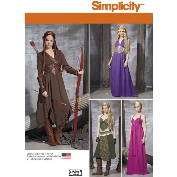 Exklusiv Simplicity 1010.r5 Elfenkostüm Damen Größe 42-50