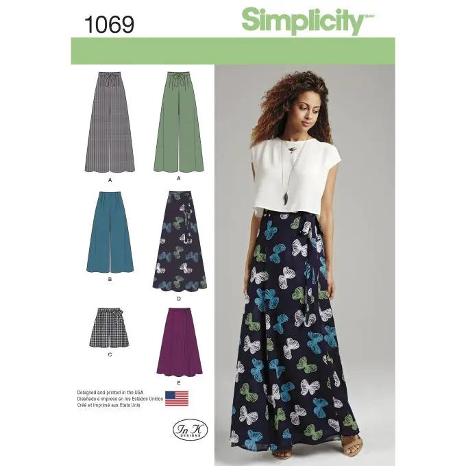 Großhandel Simplicity: Weite Hose / Shorts / drapierter Rock in 2 Längen