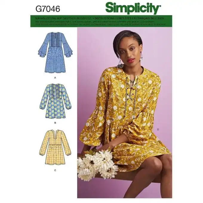 Damenkleid Simplicity 8551.p5 – Größen 40-48 Kostenfreie Lieferung