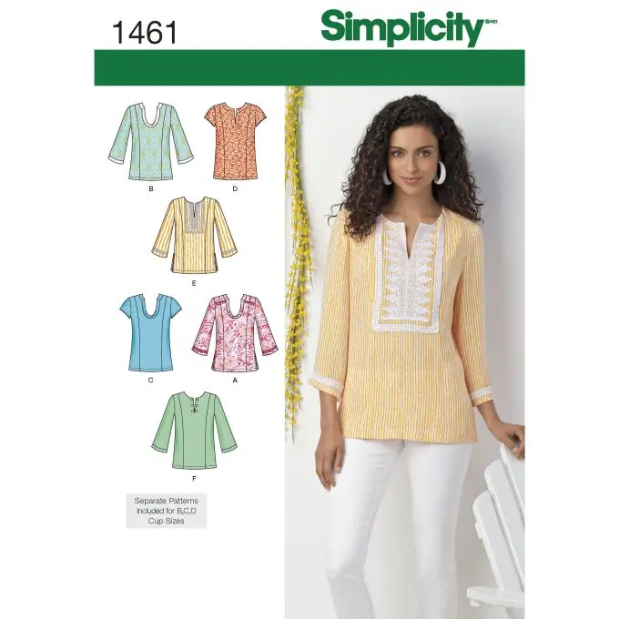 Schnittmuster Simplicity 1461.aa – Tunika Kostenloser Versand