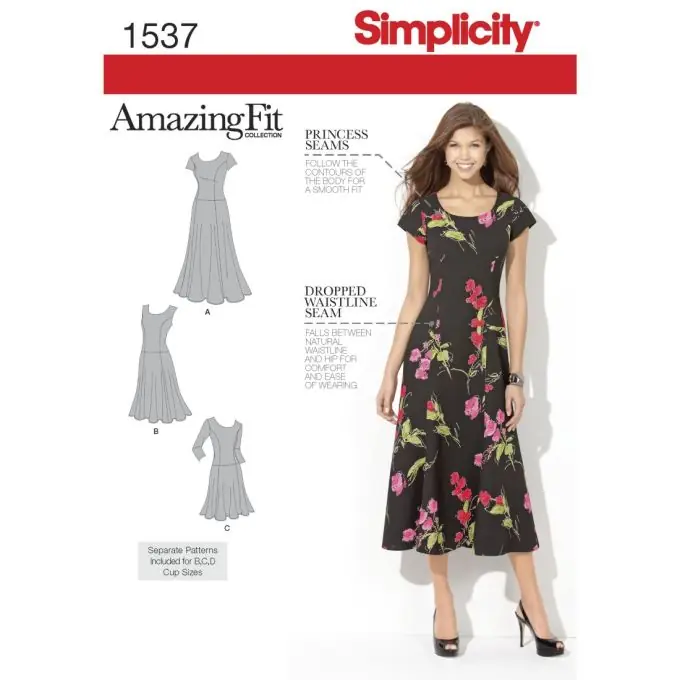 Schnittmuster Simplicity 1537.aa – Kleid verschiedene Längen – FR, DE Weltweiter Versand