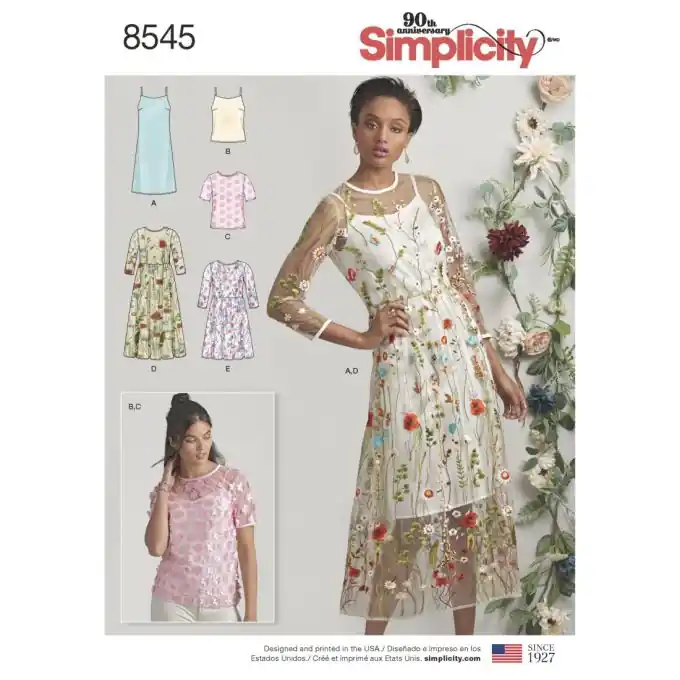 Schnittmuster Simplicity 8545.p5 – Outfit Top, Kleider, T-Shirt Premium