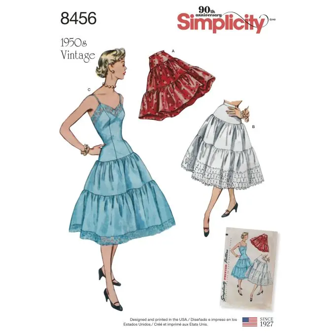 Direktkauf Simplicity: Vintage-Rock und Kleid mit Schwierigkeitsgrad mittel