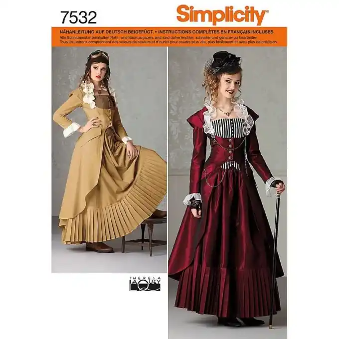 Schnittmuster Simplicity 2172.hh – historisches Kleid Limited Edition