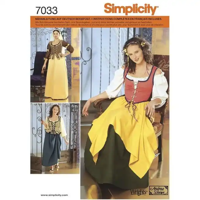 Finale Aktion Kostüm Schnittmuster Simplicity 5582.p5 – Größe 40-48