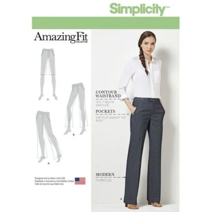 Letzte Chance Schnittmuster Simplicity 8056.bb – Hose/Shorts Eng/Fr