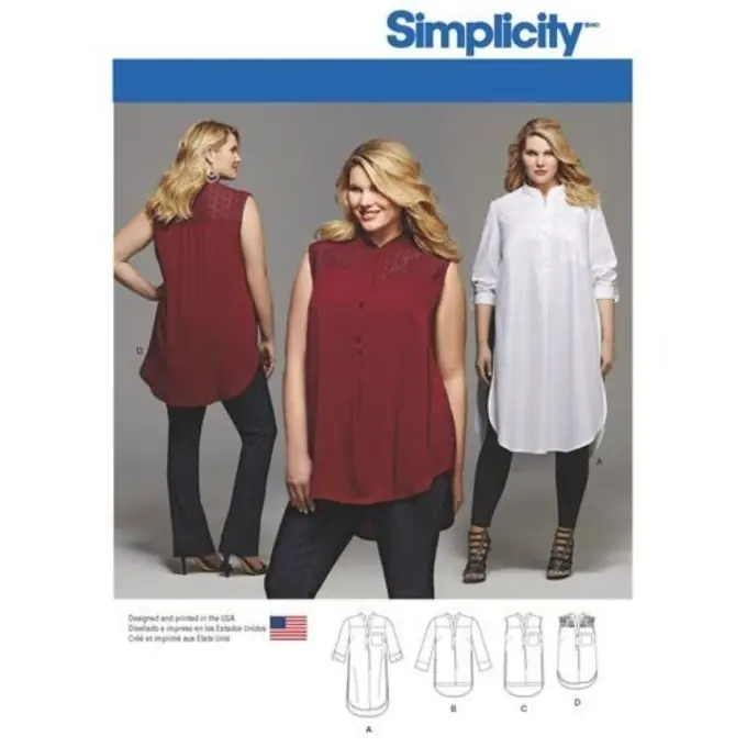 Preisreduziert Simplicity 8140.gg Hemdmuster Größen 46-60