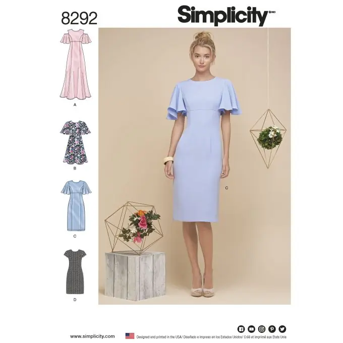 Schnittmuster Simplicity 8292.r5 – Kleid Eng/Fr Jetzt Bestellen