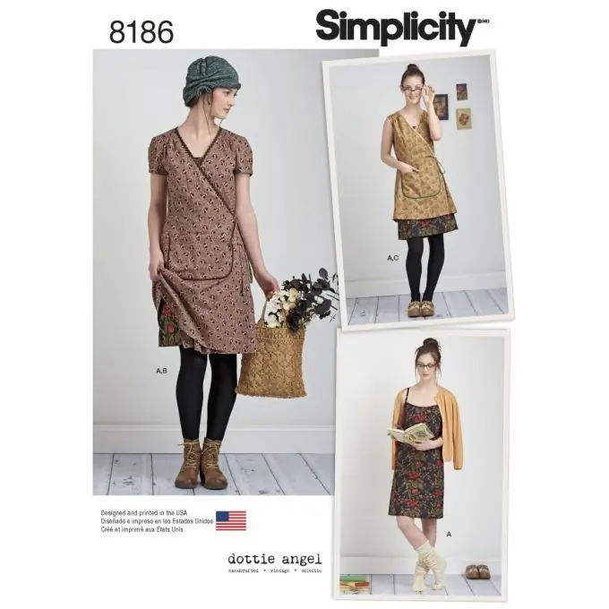 Schnittmuster Simplicity 8186.p5 – Kleid Damen Eng/Fr Geprüft
