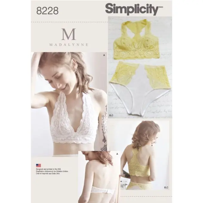Schnittmuster Simplicity 8228.a – Unterwäsche Eng/Fr Knallerangebot