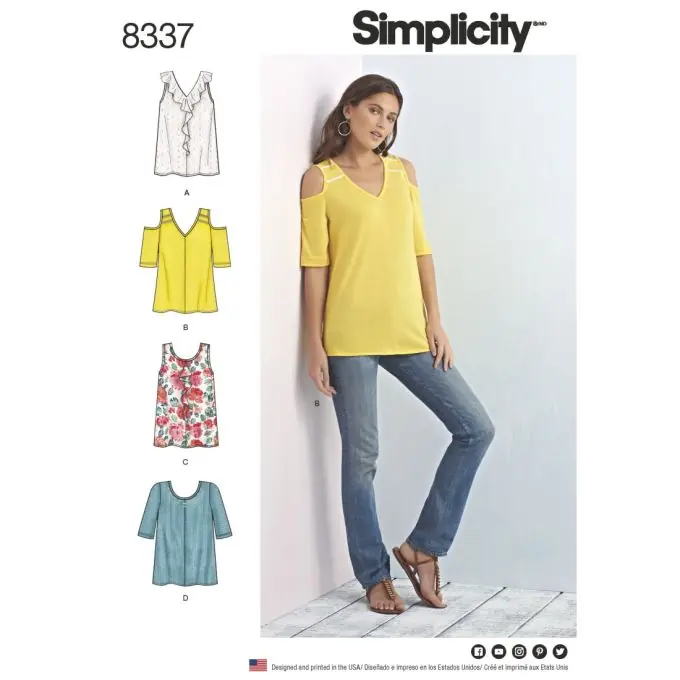 Schnittmuster Simplicity 8337.a – Oberteile Billig