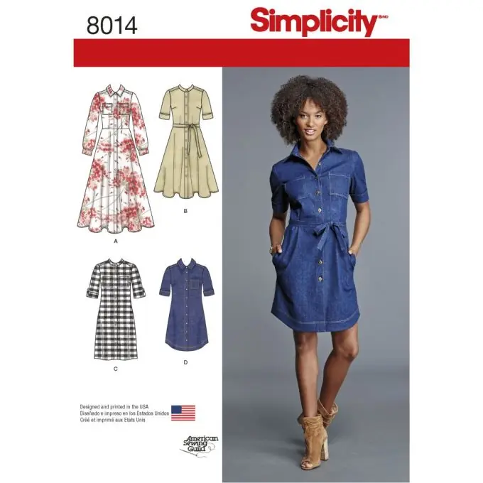 Schnittmuster Simplicity 8014.u5 – Blusenkleid – FR, DE Top-Angebot