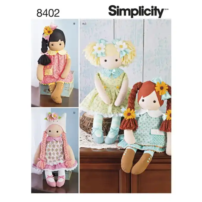 Preisreduziert Schnittmuster Simplicity 8402.os – Puppen