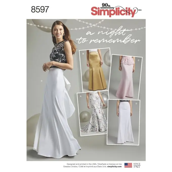 Top-Preis Schnittmuster Simplicity 8597.aa – festlicher Rock FR, DE