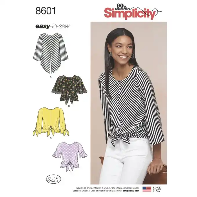 Schnittmuster Simplicity 8601.r5 – Tunika Eng/Fr Billig