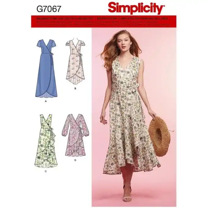 Letzte Chance Simplicity 8637.h5 Wickelkleid Schnittmuster Größe 34-42