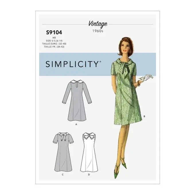 Geld-Zurück-Garantie Schnittmuster Simplicity 9104.h5 – Vintage Kleid 60er Jahre