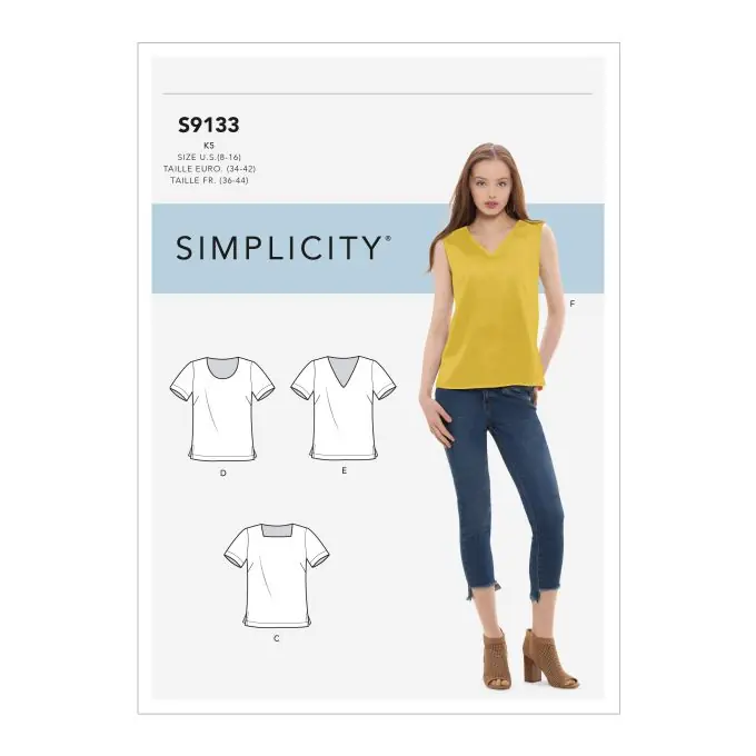 Schnittmuster Simplicity 9133.u5 – Verschiedene Tops Gratis Versand