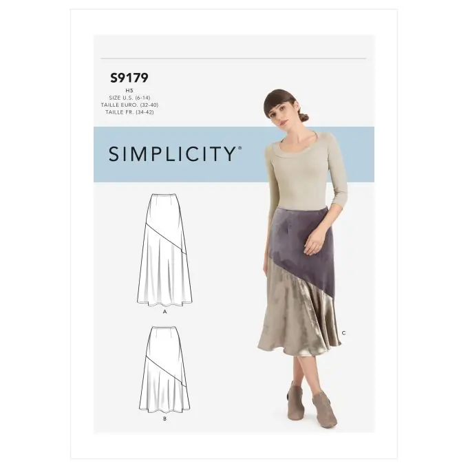 Schnittmuster Simplicity 9179.u5 – Asymmetrische Röcke Bestseller