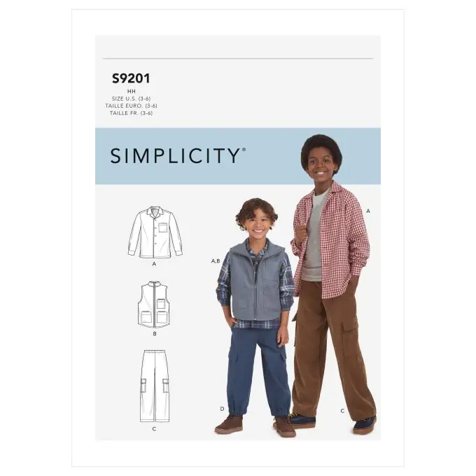 Rabatt Schnittmuster Simplicity 9201.hh – Hemd für Kinder