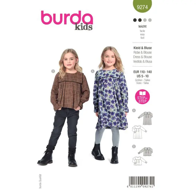 Abverkauf Kinder Bluse mit Einsatz – zeitlos elegant